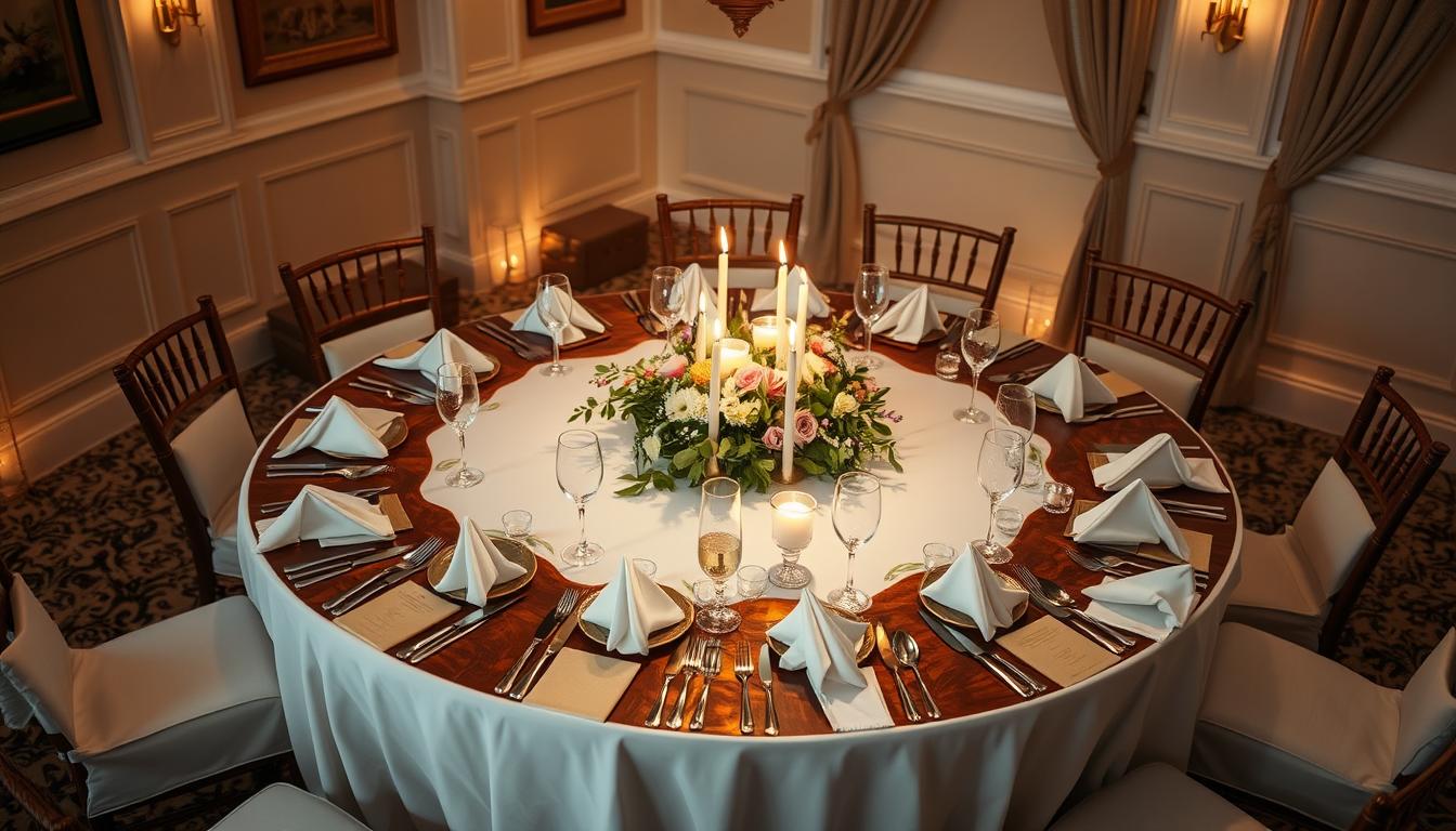 Jak udekorować okrągły stół