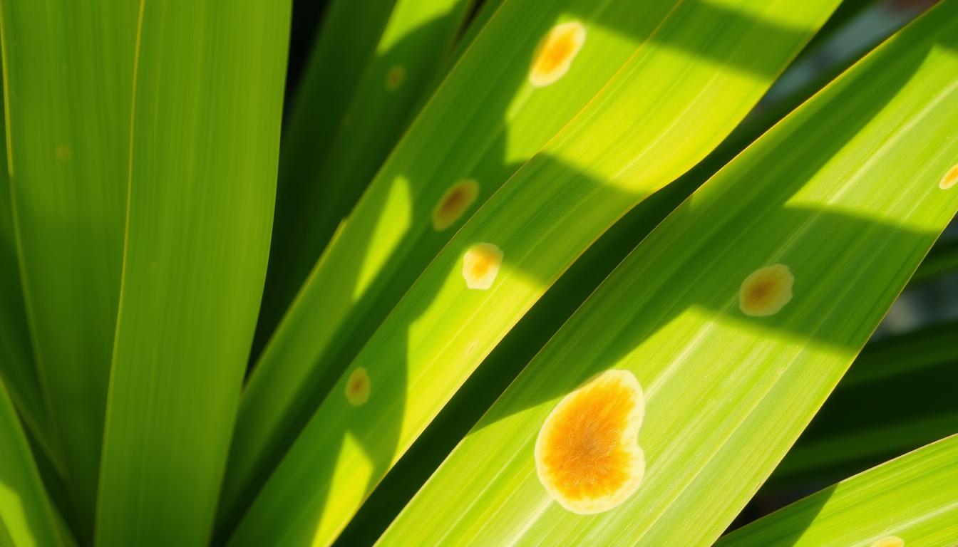 Juka plamy na liściach